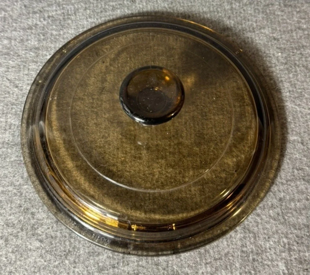 PYREX Corning Ware Visions P81C Brown Glass LID ONLY 6